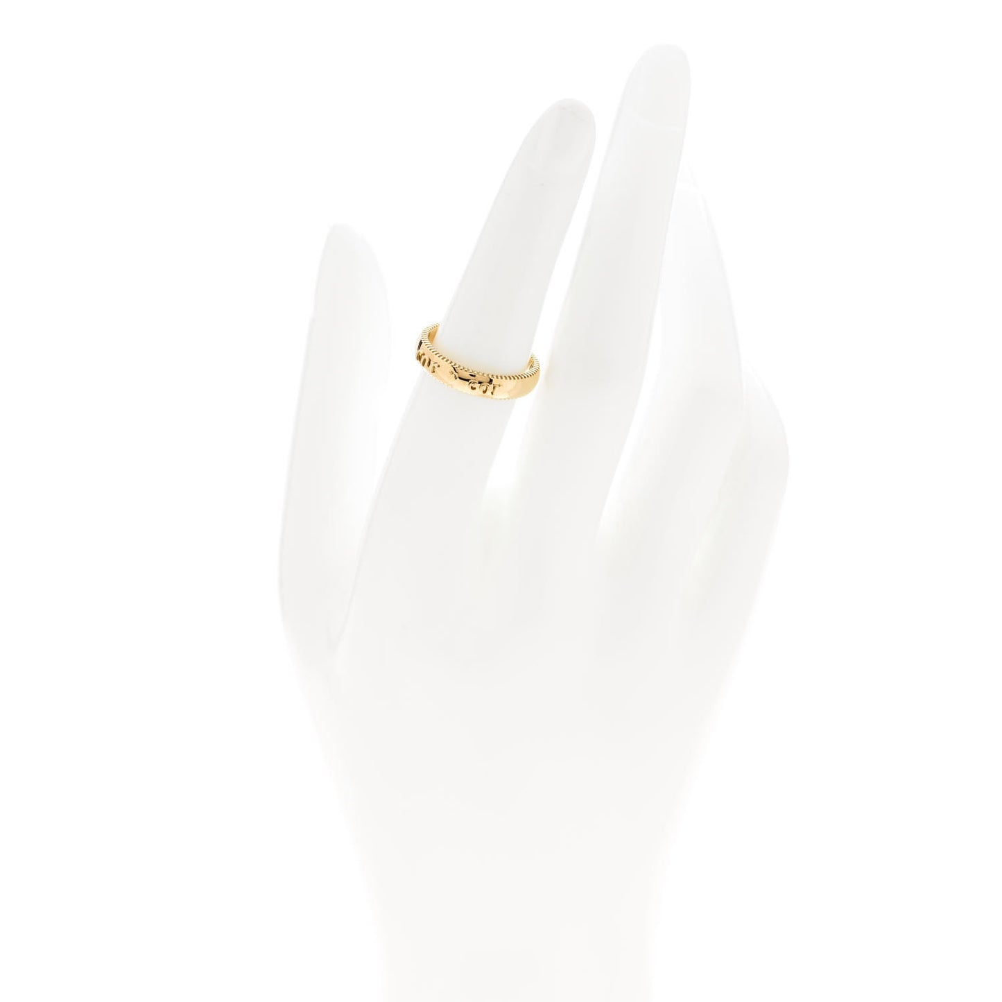 18K Yellow Gold Cor Ad Cor Edge Ring 53 6.5