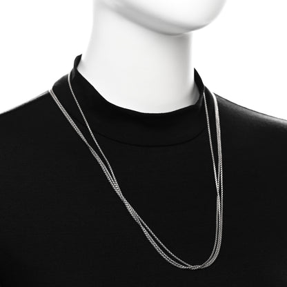 David Yurman Sterling Silver 14K Yellow Gold 1.7mm Box Chain Necklace 72" 2 of 6