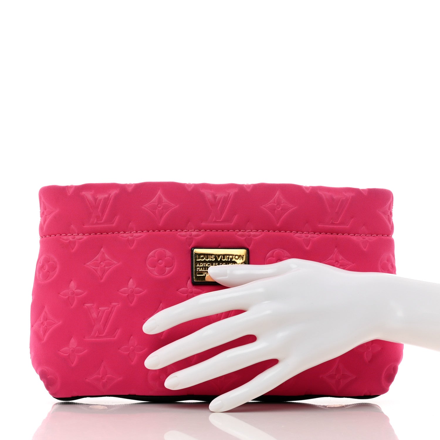 Louis Vuitton Monogram Scuba Clutch Pochette Fuchsia 2 of 8