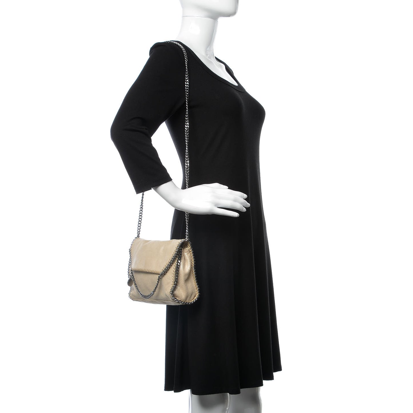 Shaggy Deer Mini Falabella Shoulder Bag Pearlesce