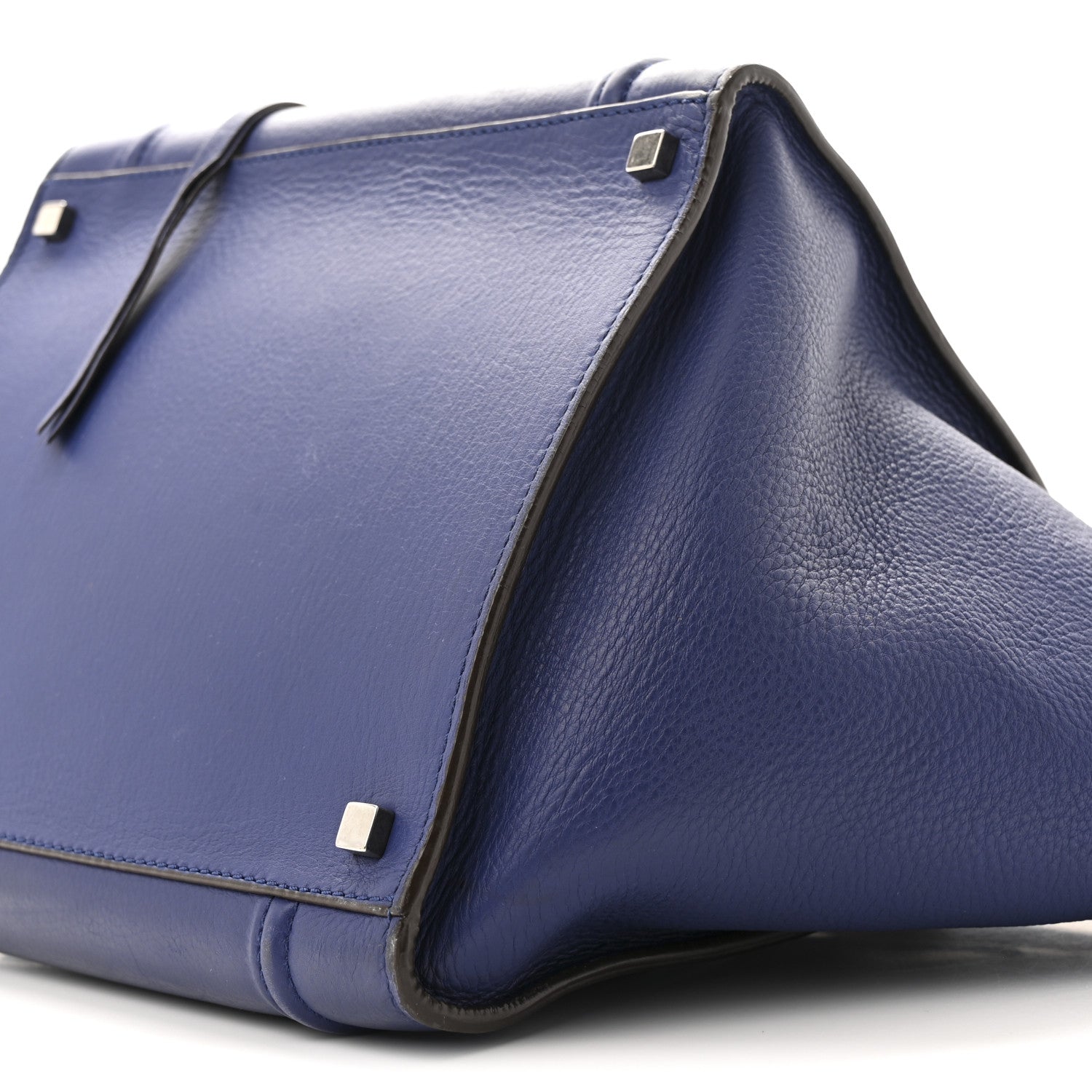 Celine Grained Calfskin Medium Phantom Luggage Indigo 10 of 14