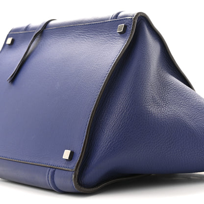Celine Grained Calfskin Medium Phantom Luggage Indigo 10 of 14