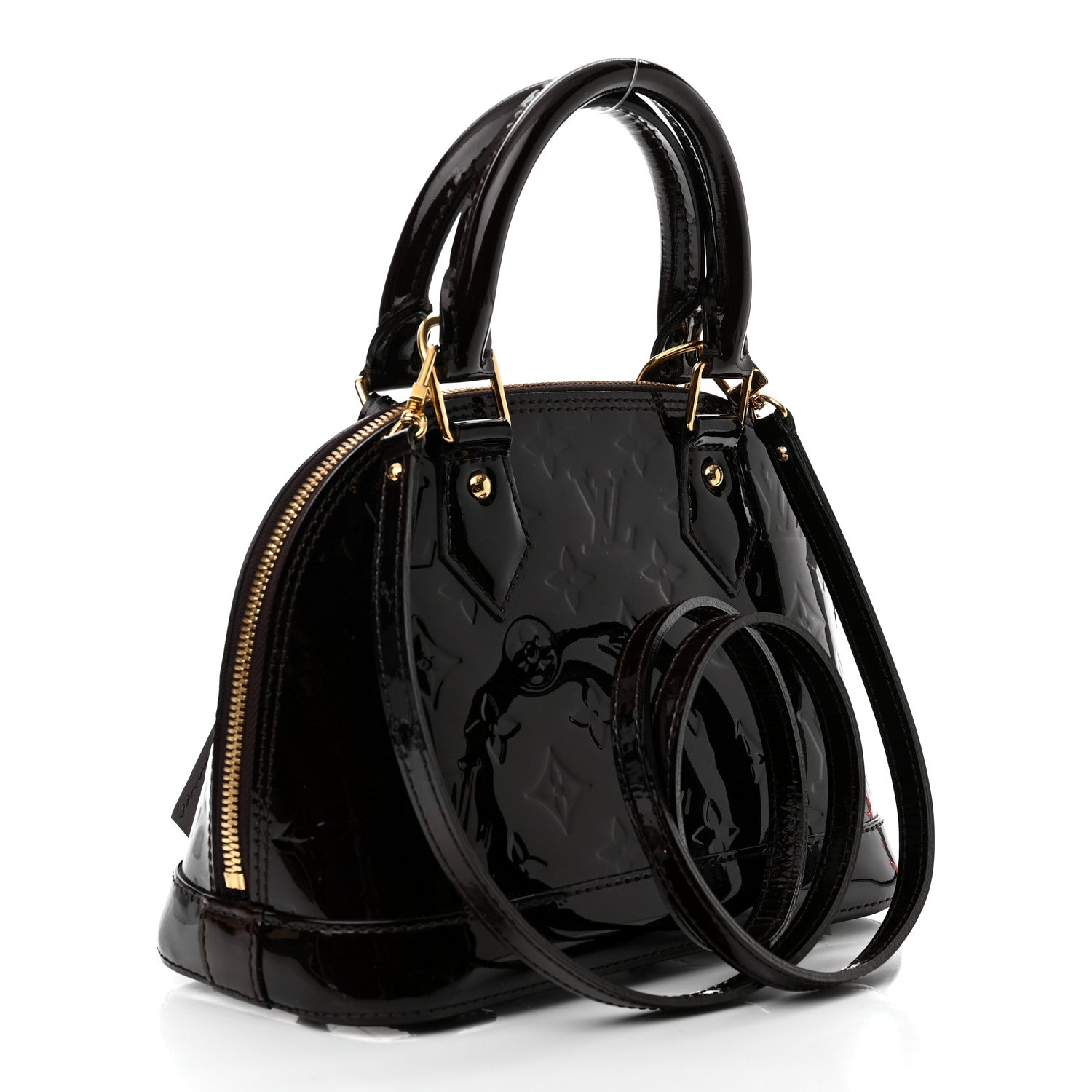 Louis Vuitton Vernis Alma BB Amarante 3 of 8