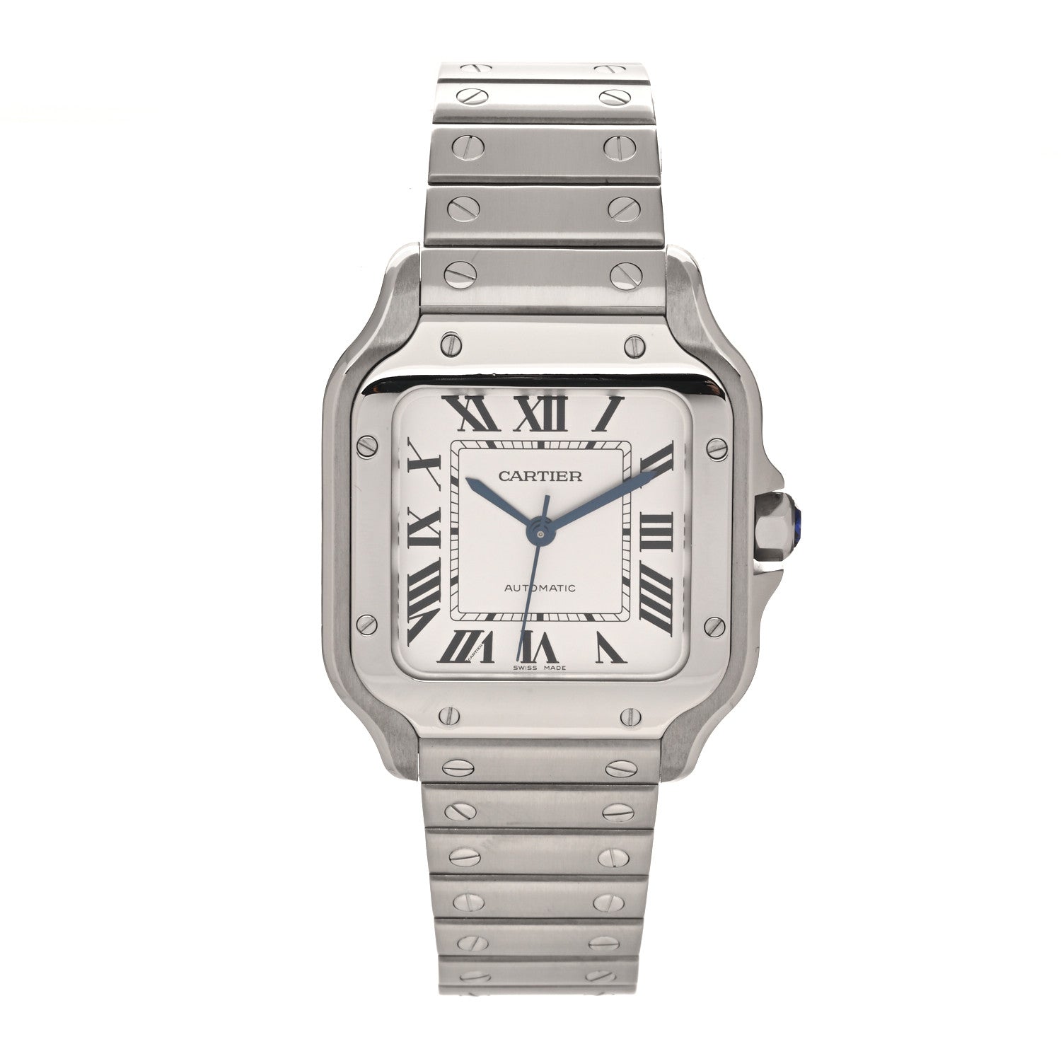 Cartier Stainless Steel 35mm Santos de Cartier Automatic Watch 1 of 6