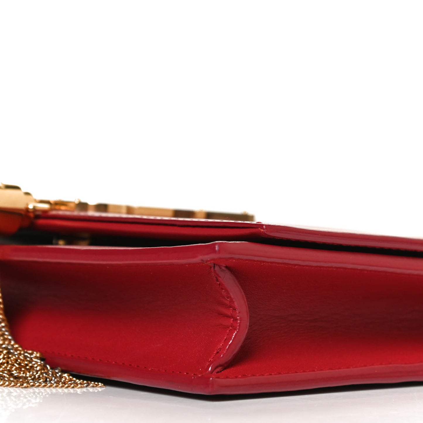 Smooth Calfskin Classic Monogram Kate Tassel Chain Wallet New Lipstick
