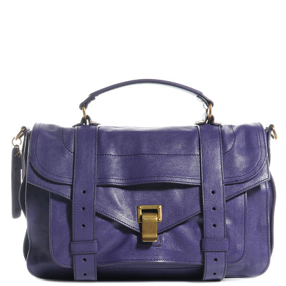 Proenza Schouler Lambskin PS1 Medium Satchel Violet 1 of 13