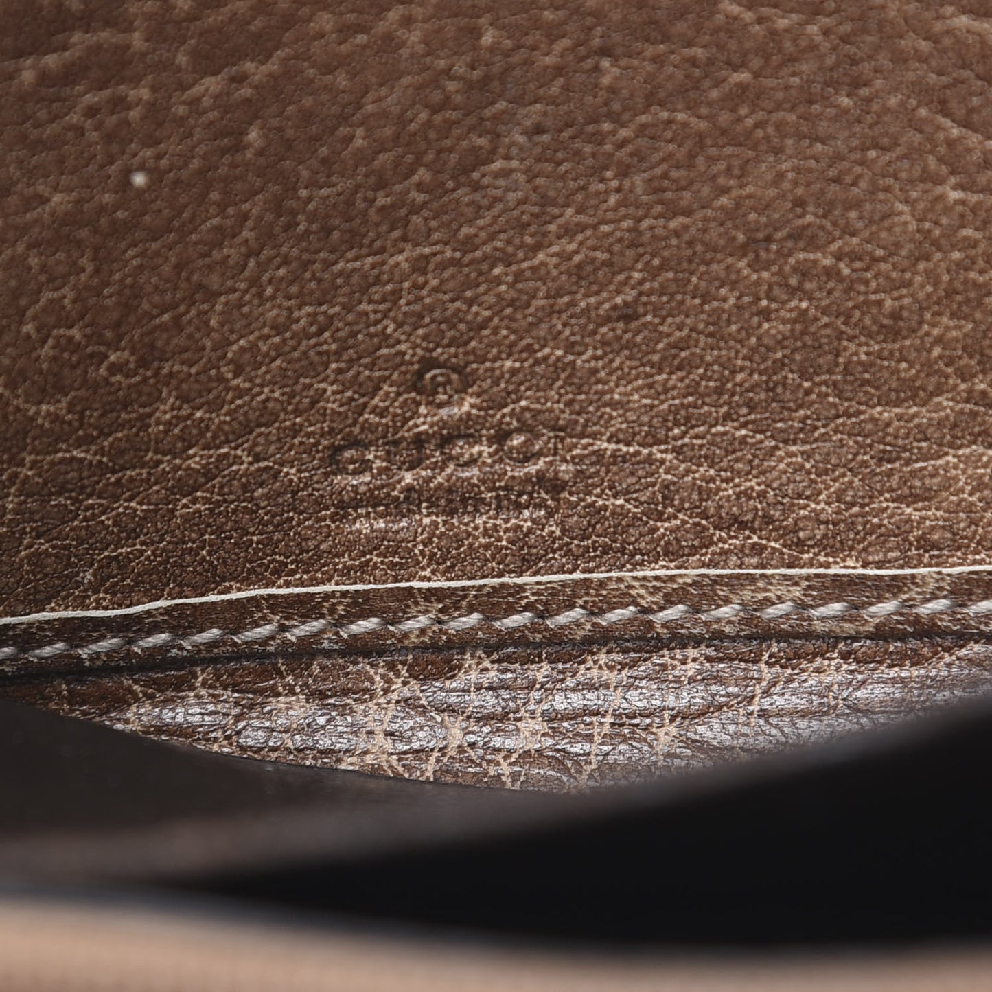 Guccissima Bamboo Tassel Zip Around Wallet Light Brown