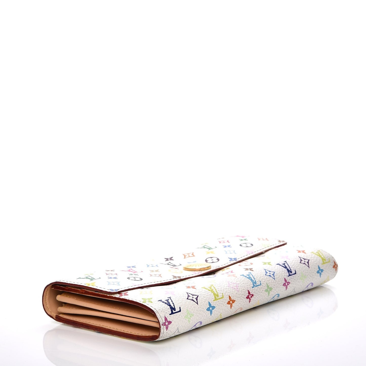 Monogram Multicolor Sarah Wallet White