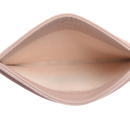 Chanel Lambskin Camellia Embossed Card Holder Nude 5 of 12