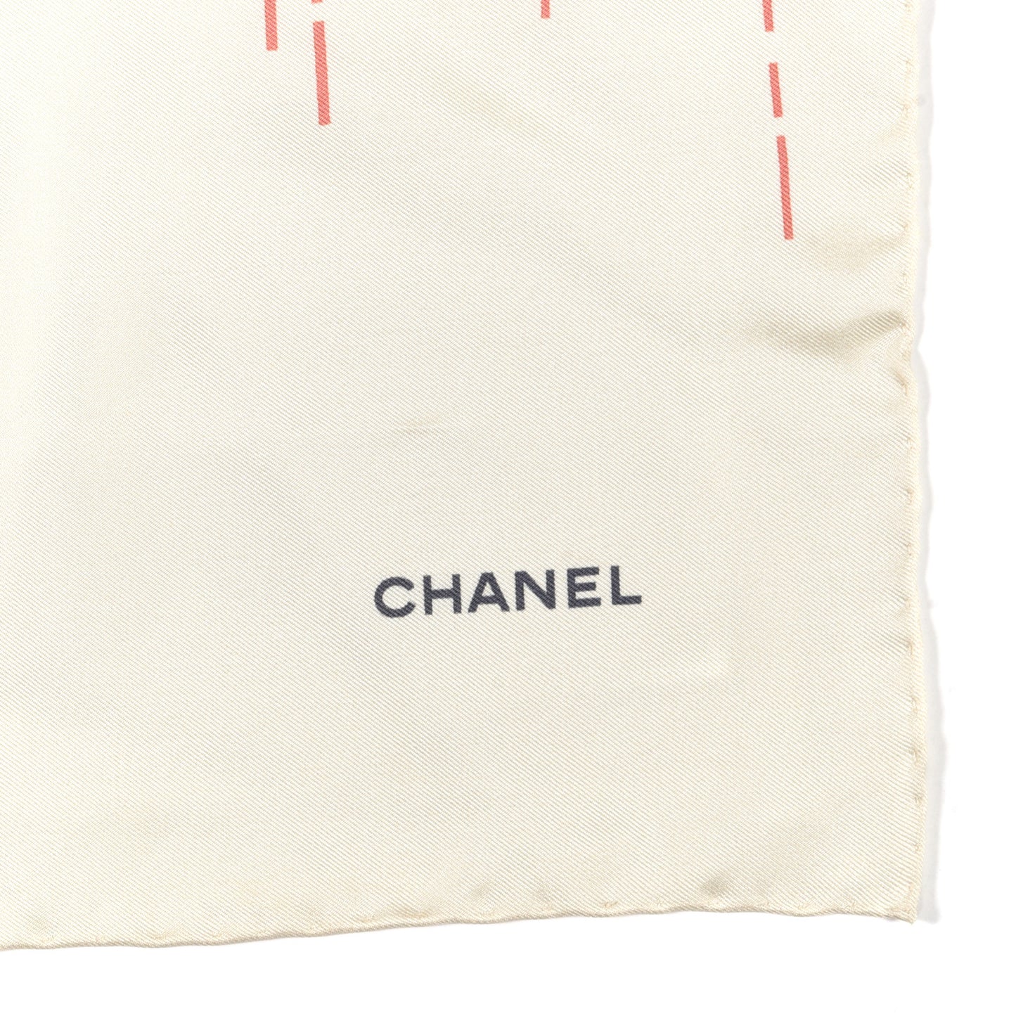 Silk CC Square Scarf Beige Blue Multicolor