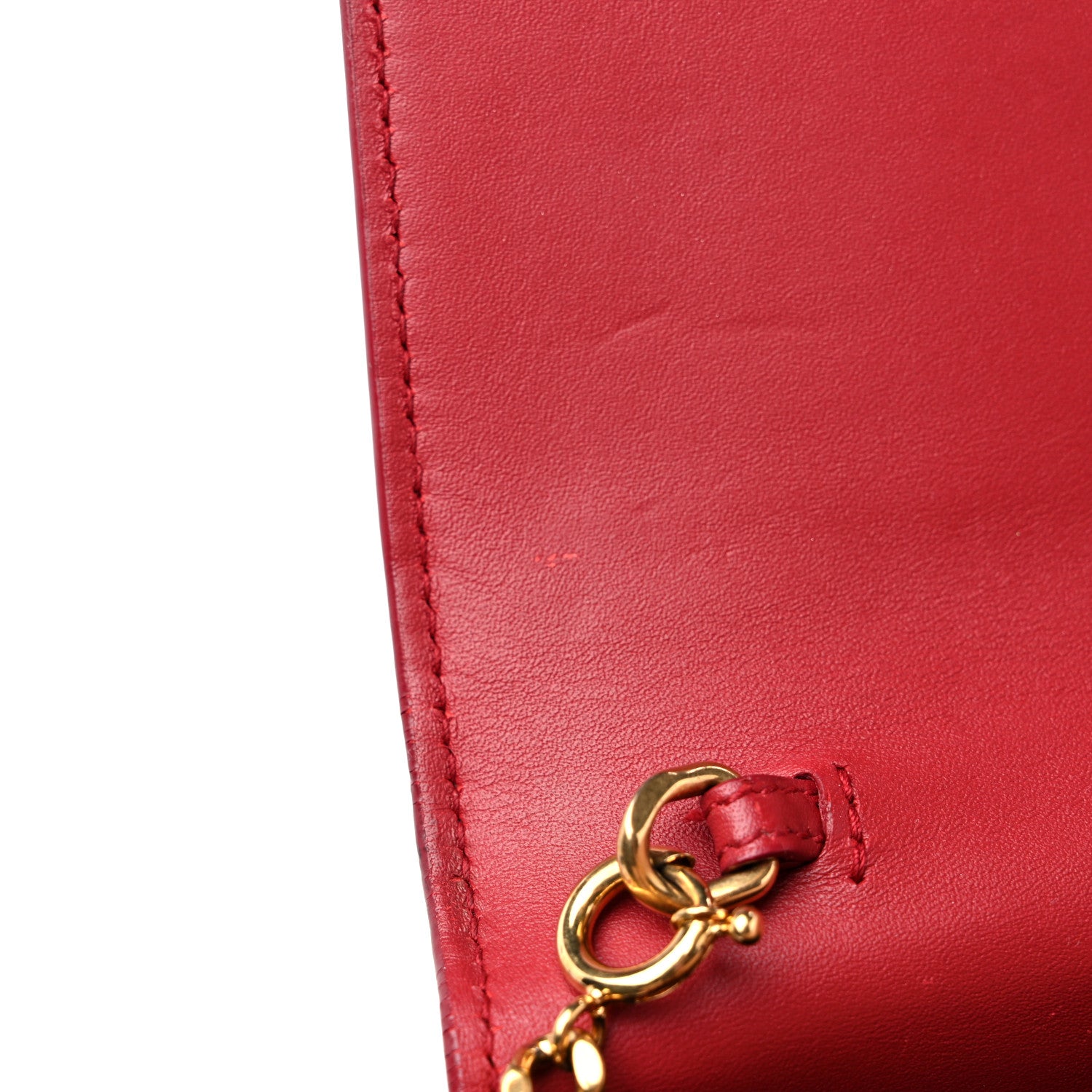 Saint Laurent Smooth Calfskin Classic Monogram Kate Tassel Chain Wallet New Lipstick 10 of 13