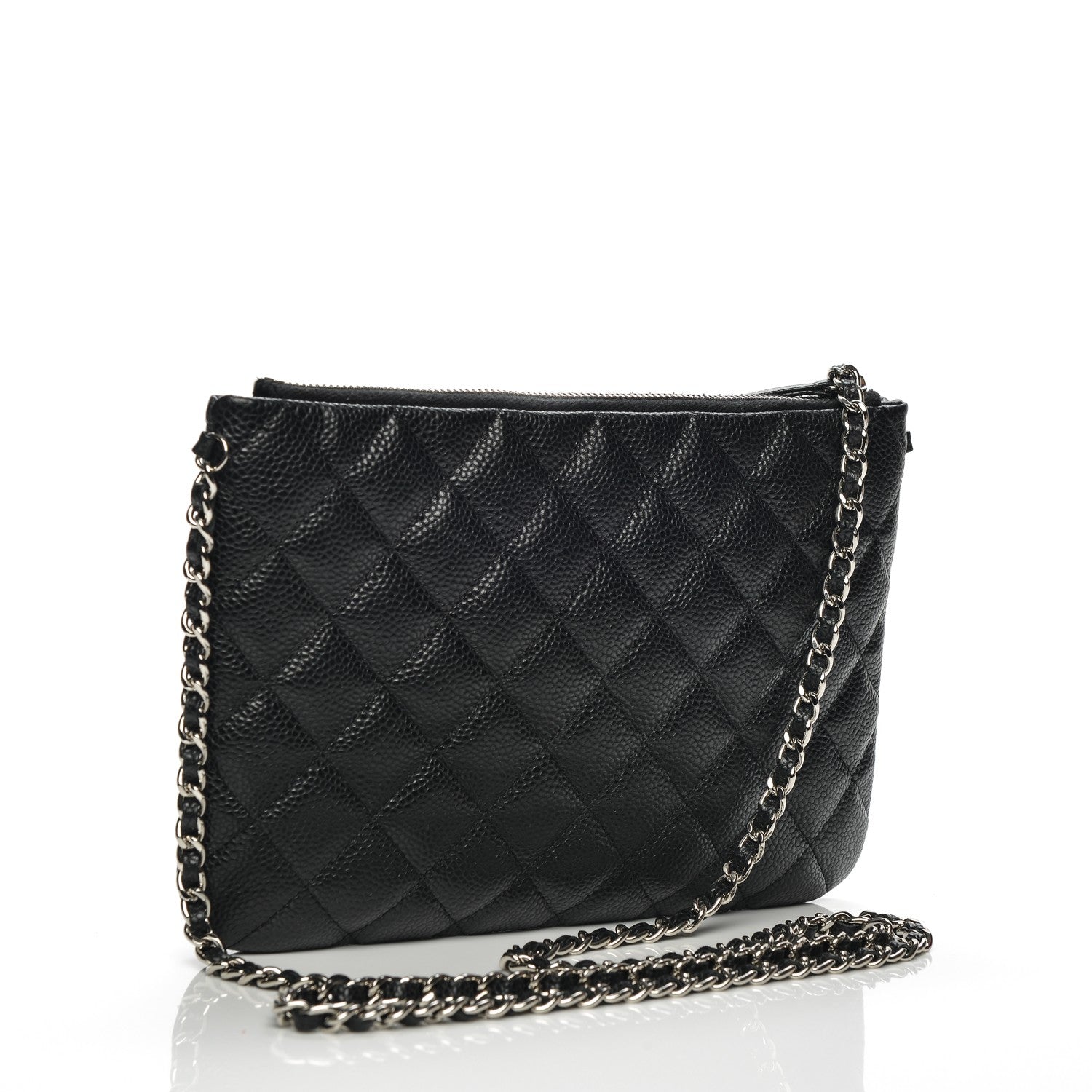 Chanel Caviar Quilted Daily Zip Crossbody Bag Black 3 of 7