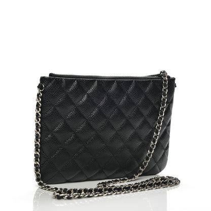 Chanel Caviar Quilted Daily Zip Crossbody Bag Black 3 of 7