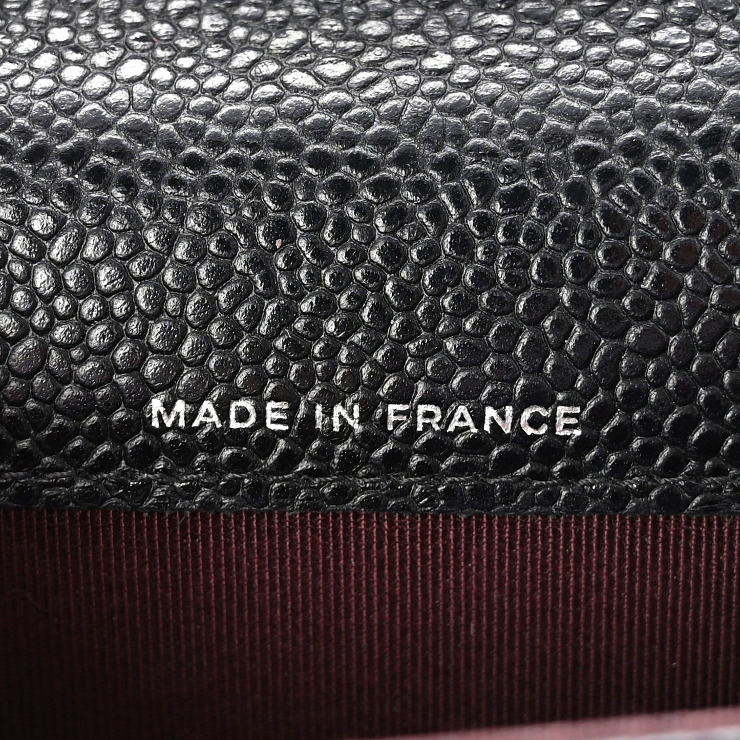 Caviar Quilted Flap Card Holder Wallet Black