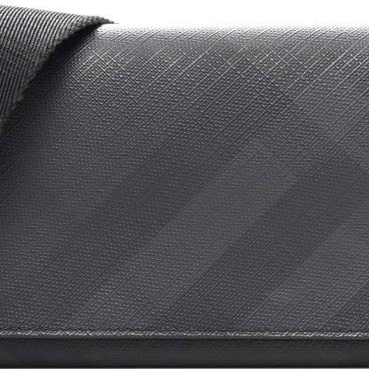 Burberry London Check Wallet with Detachable Strap Charcoal 9 of 12