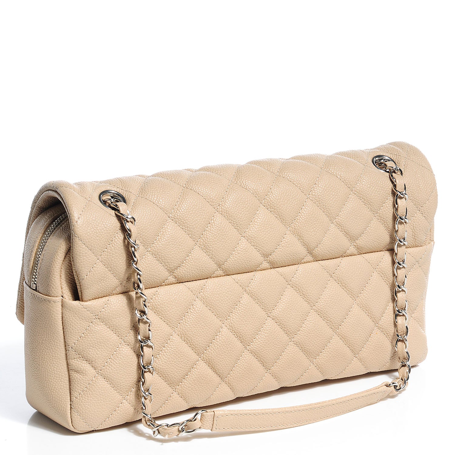 Chanel Caviar Jumbo Easy Flap Beige 3 of 9