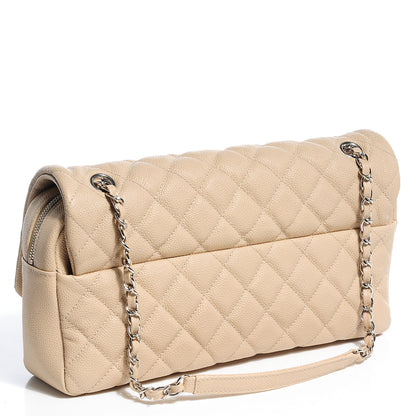 Chanel Caviar Jumbo Easy Flap Beige 3 of 9