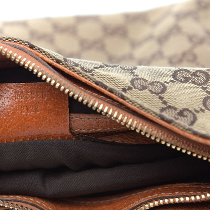 Gucci Monogram Creole Hobo Tobacco 7 of 12