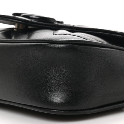Gucci Calfskin Matelasse Monochrome GG Marmont Chain Belt Bag Black 8 of 8