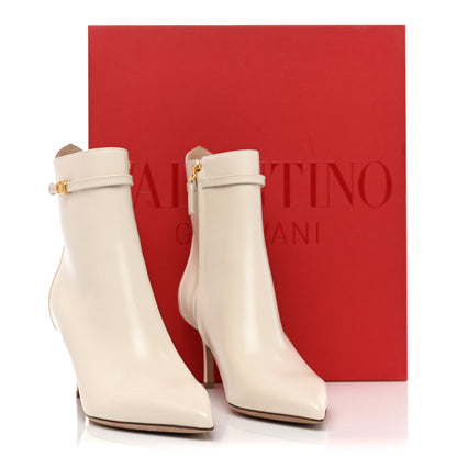 Valentino Garavani Calfskin Tan-Go 70mm Ankle Booties 41 Light Ivory 11 of 11