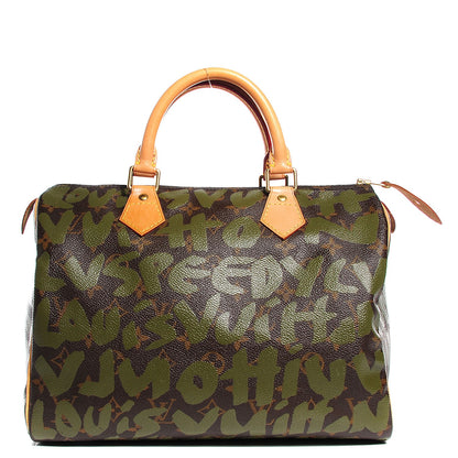 Louis Vuitton Monogram Graffiti Speedy 30 Kaki 1 of 7