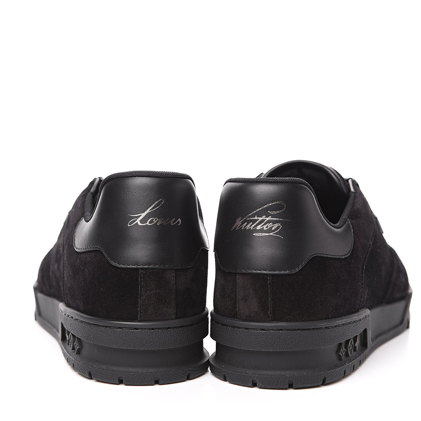 Suede Uniform Sneakers 9.5 Black