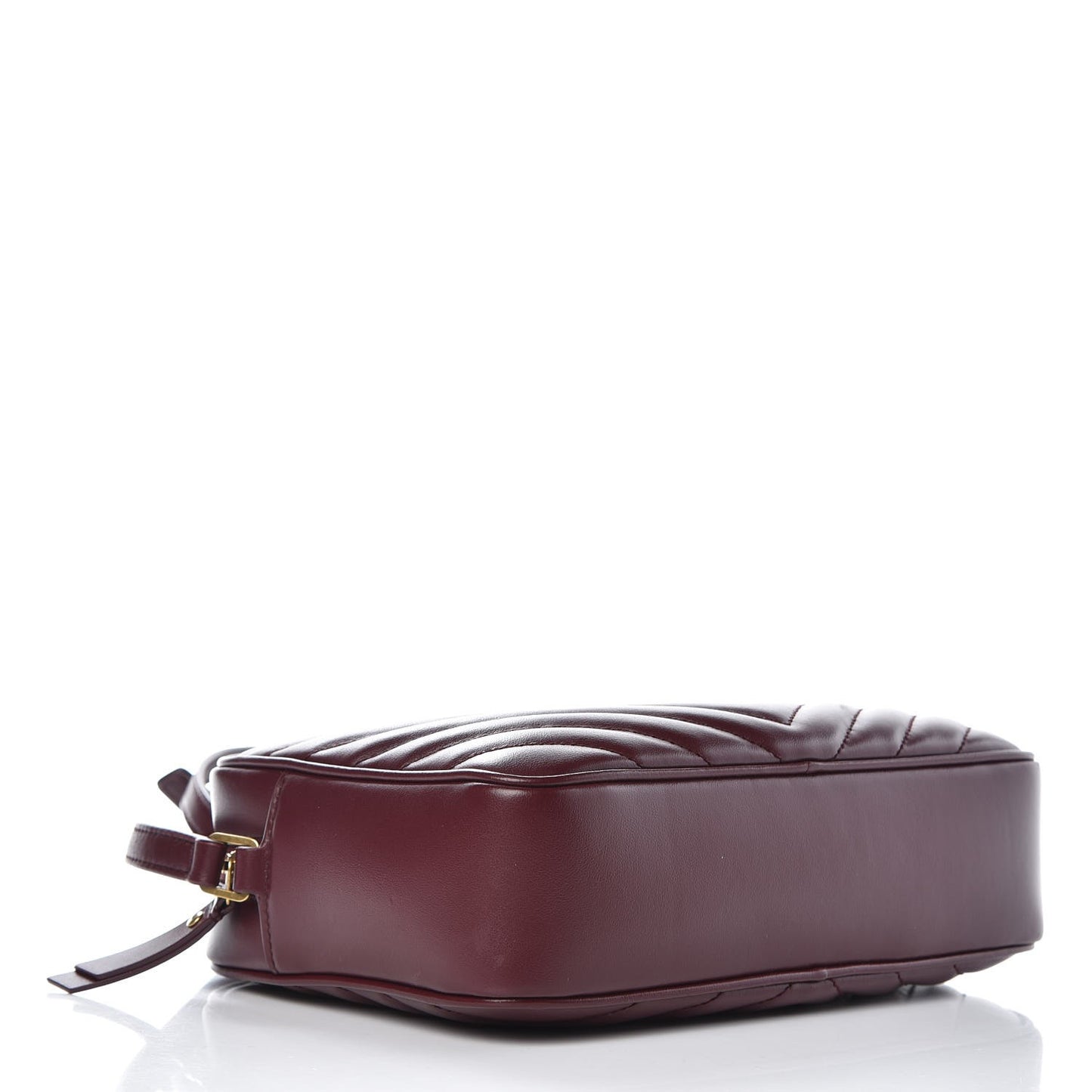 Calfskin Matelasse Monogram Lou Camera Bag Dark Legion Red