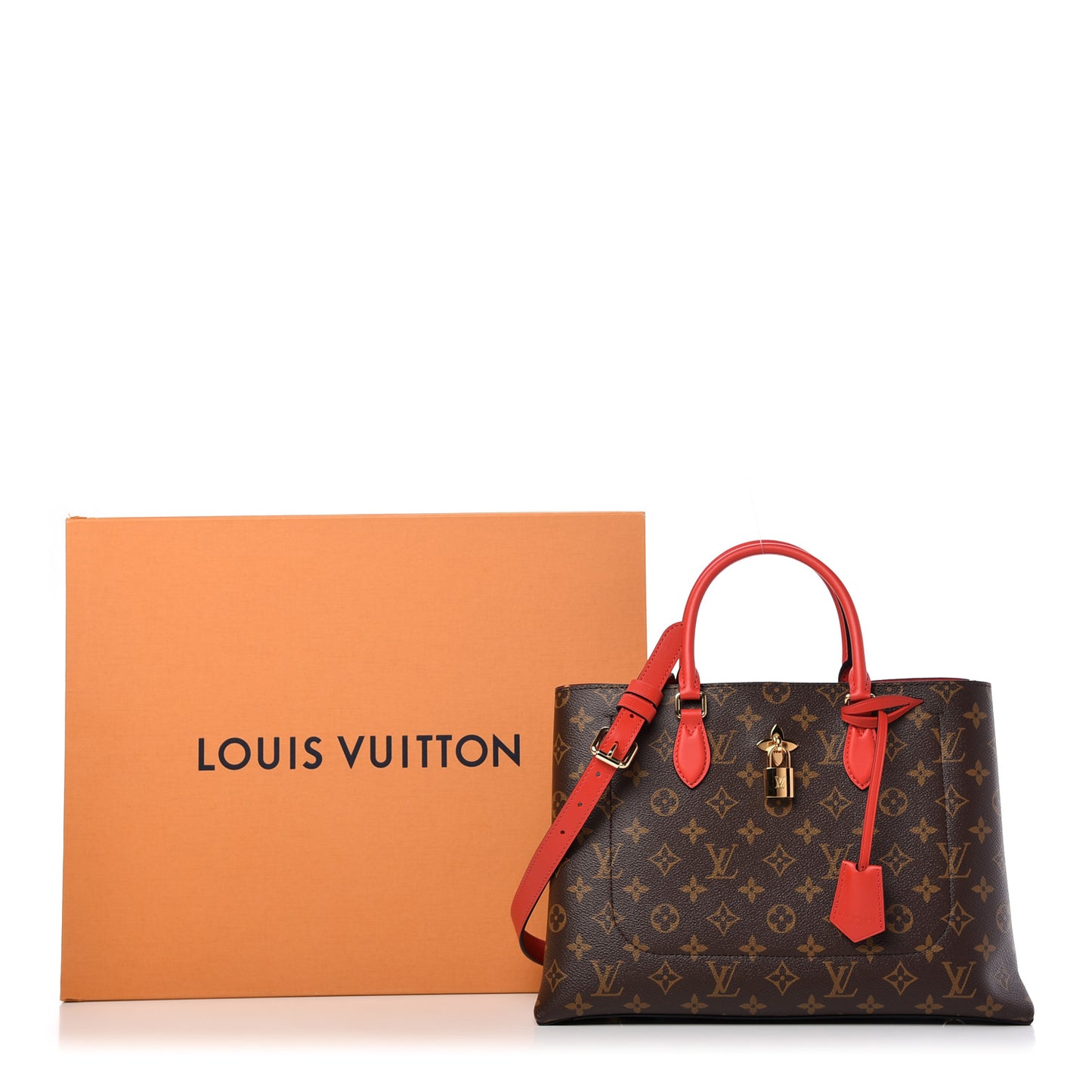 Monogram Flower Tote Coquelicot