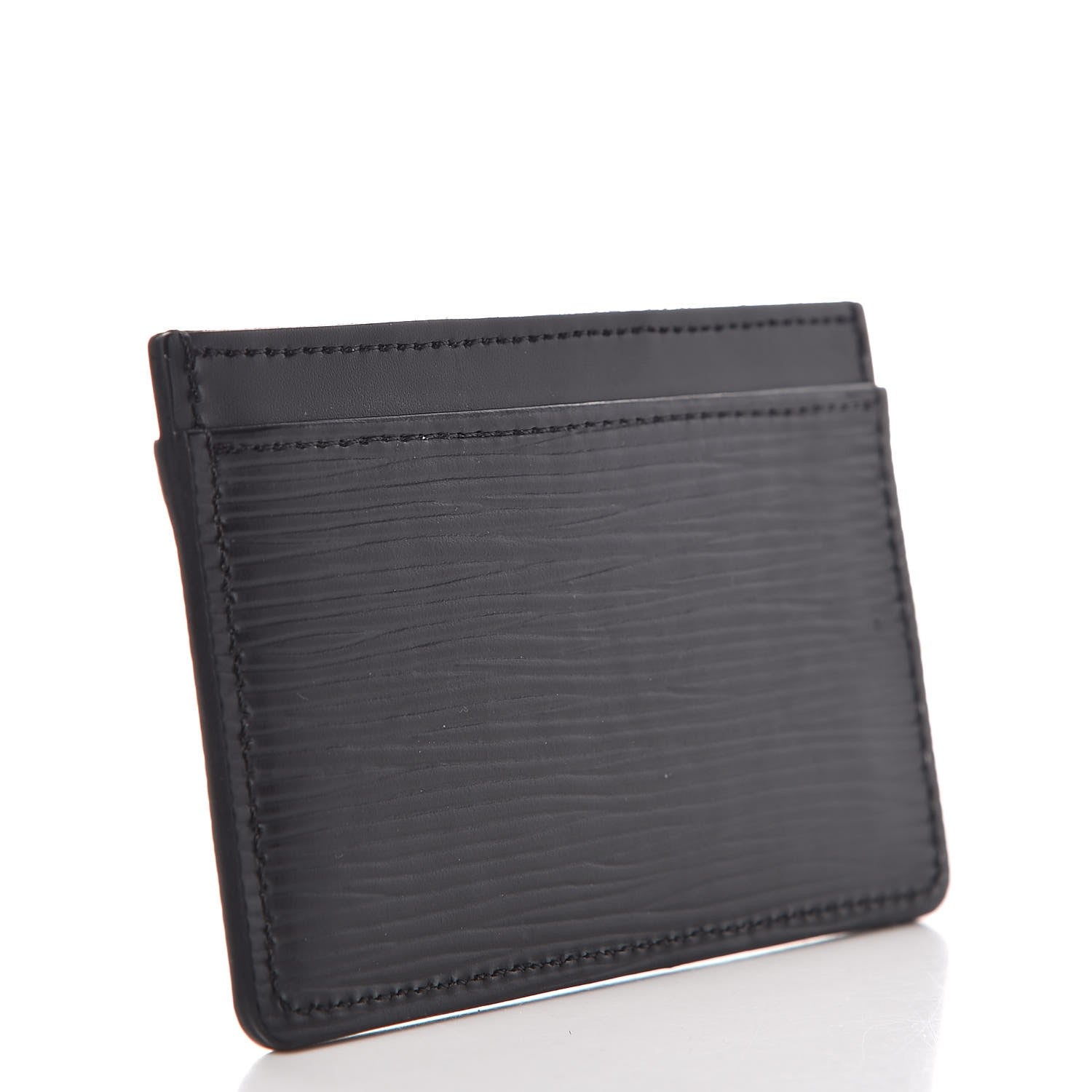 Louis Vuitton Epi Card Holder Black 3 of 8