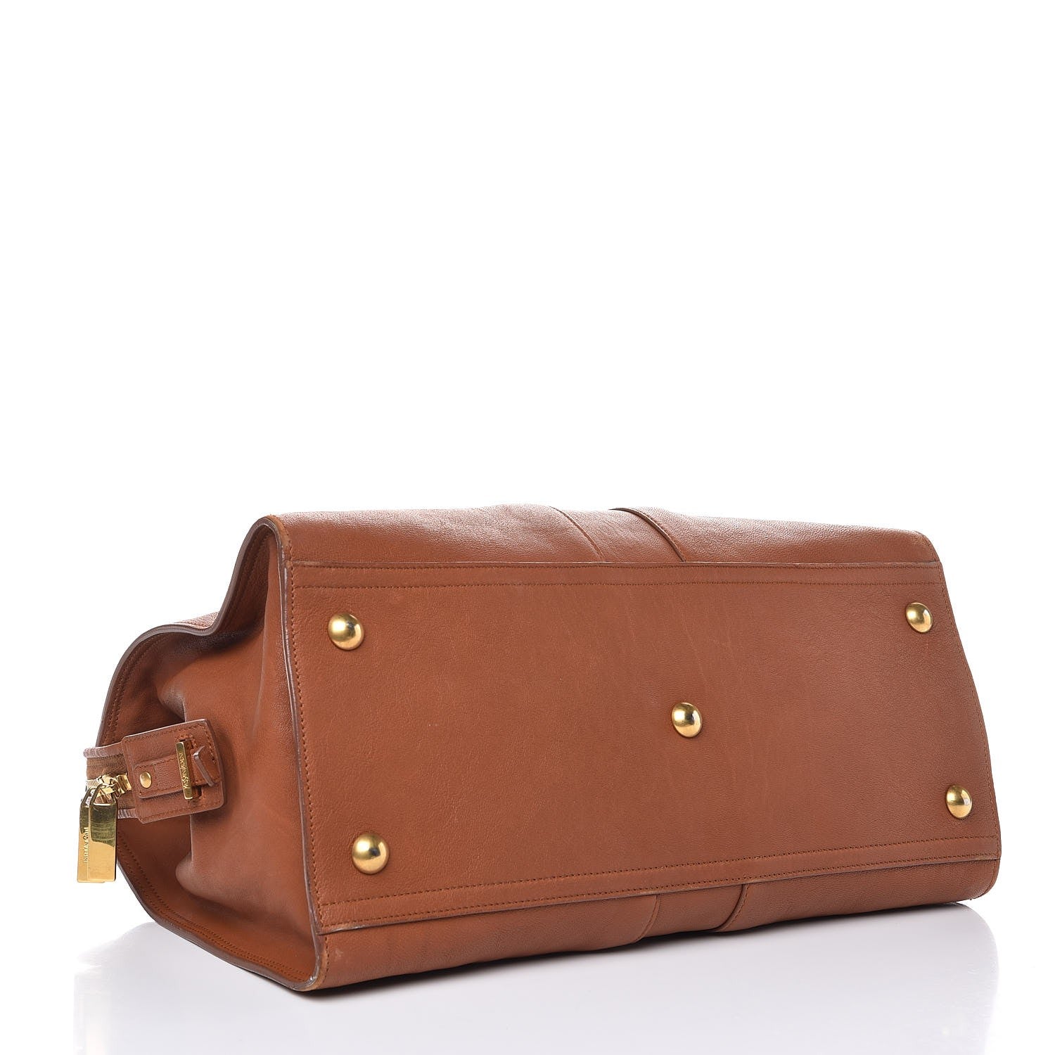 Saint Laurent Sheepskin Medium Cabas Chyc Whiskey 4 of 12