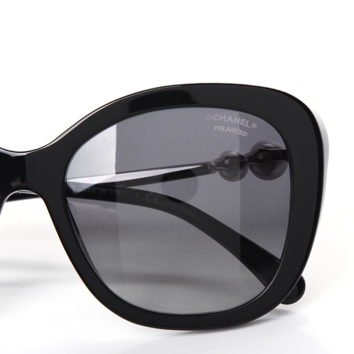 Acetate Pearl Polarized Sunglasses 5339-H Black