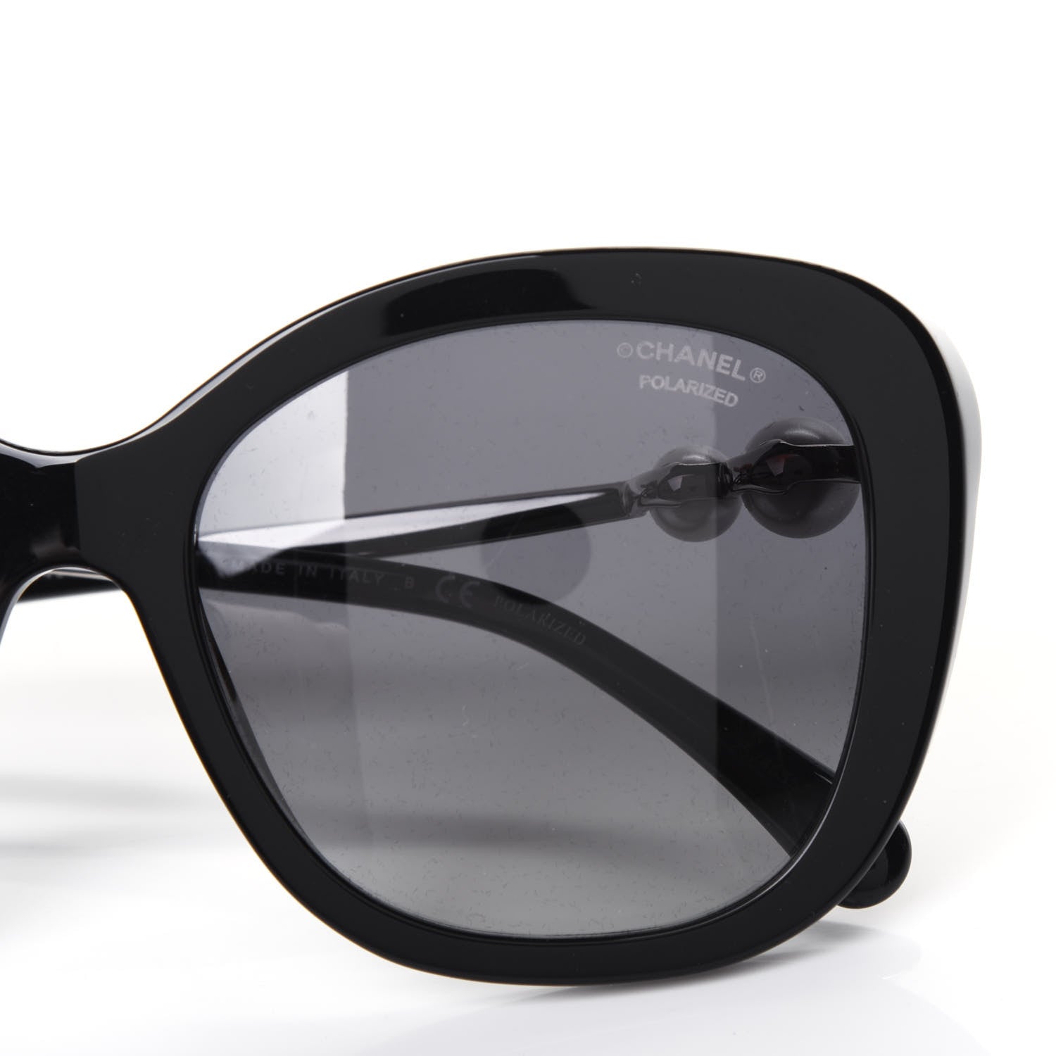 Chanel Acetate Pearl Polarized Sunglasses 5339-H Black 7 of 8