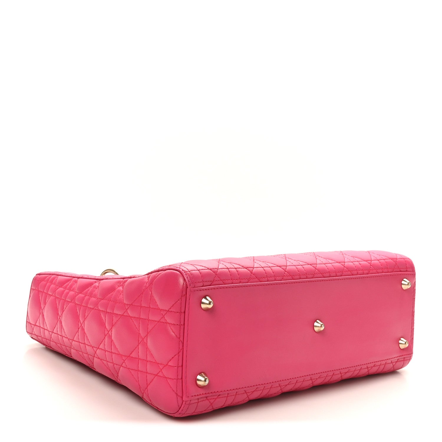 Christian Dior Lambskin Cannage Large Lady Dior Pink 4 of 10