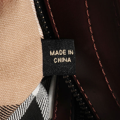 Burberry Canvas Mega Check Tote 7 of 9