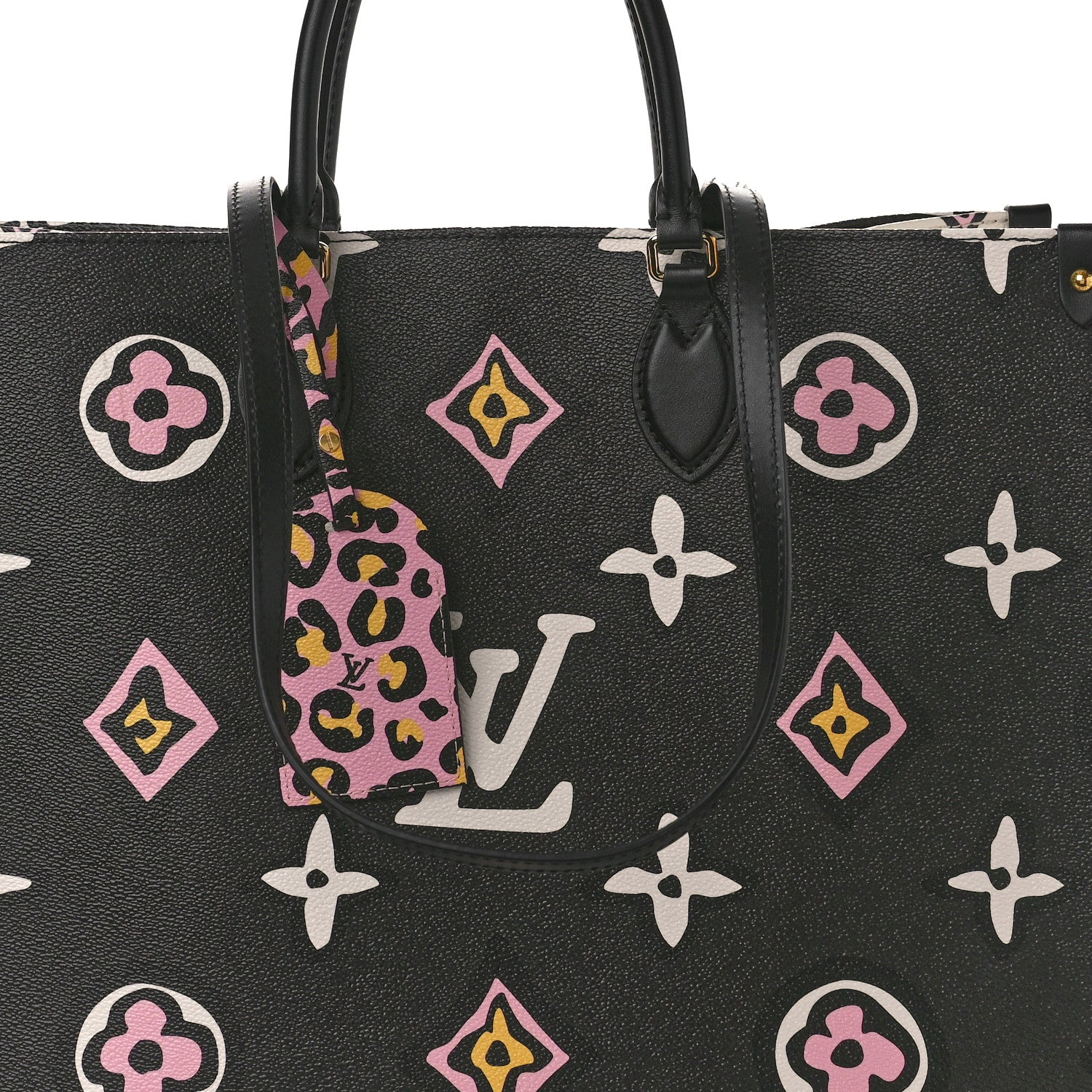 Louis Vuitton Monogram Giant Wild At Heart Onthego GM Black 7 of 10