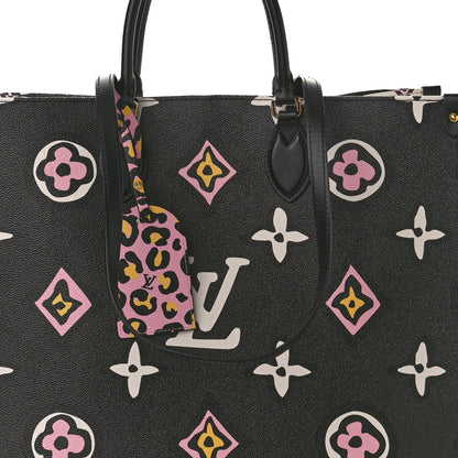 Louis Vuitton Monogram Giant Wild At Heart Onthego GM Black 7 of 10