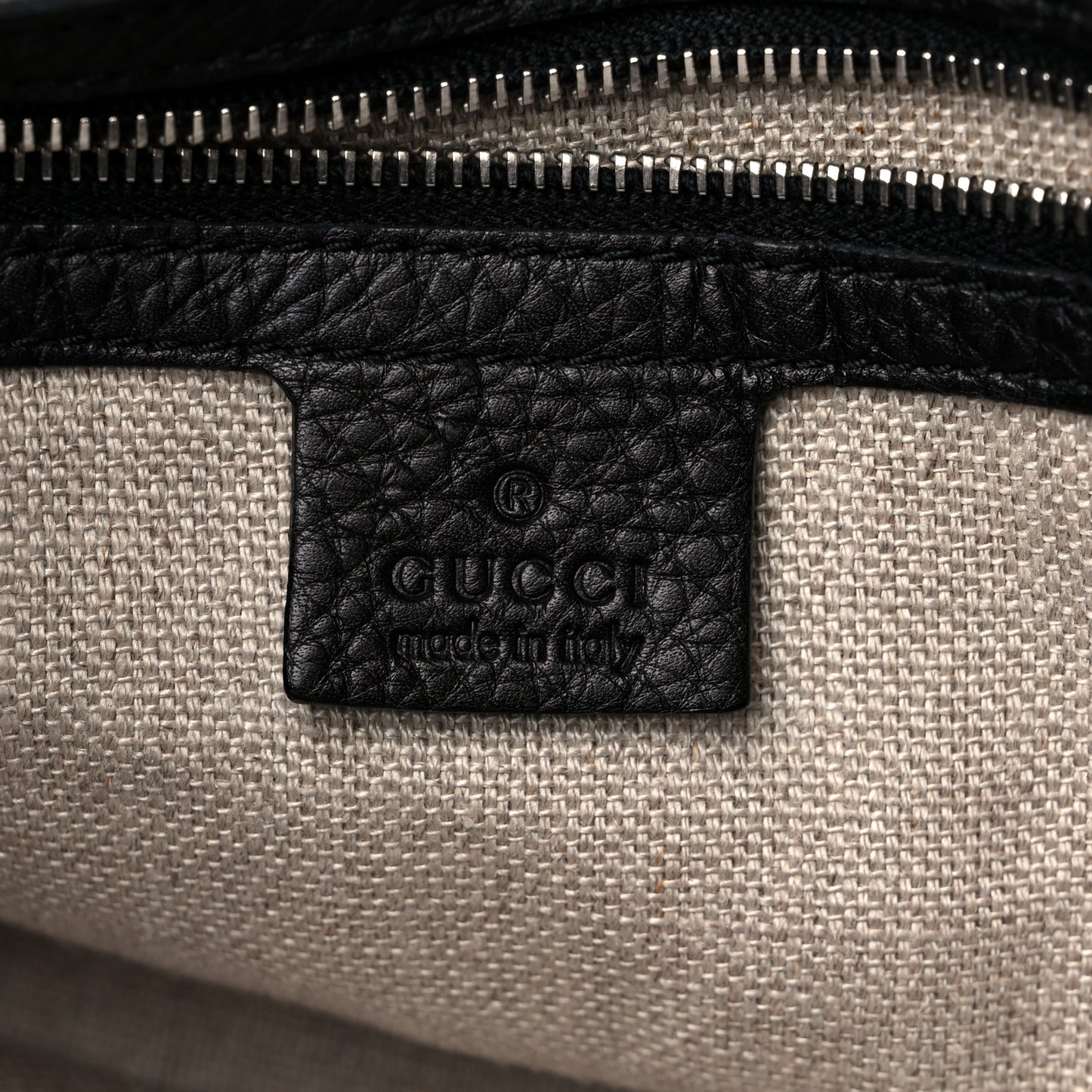 Pebbled Calfskin Large Icon Bit Hobo Black
