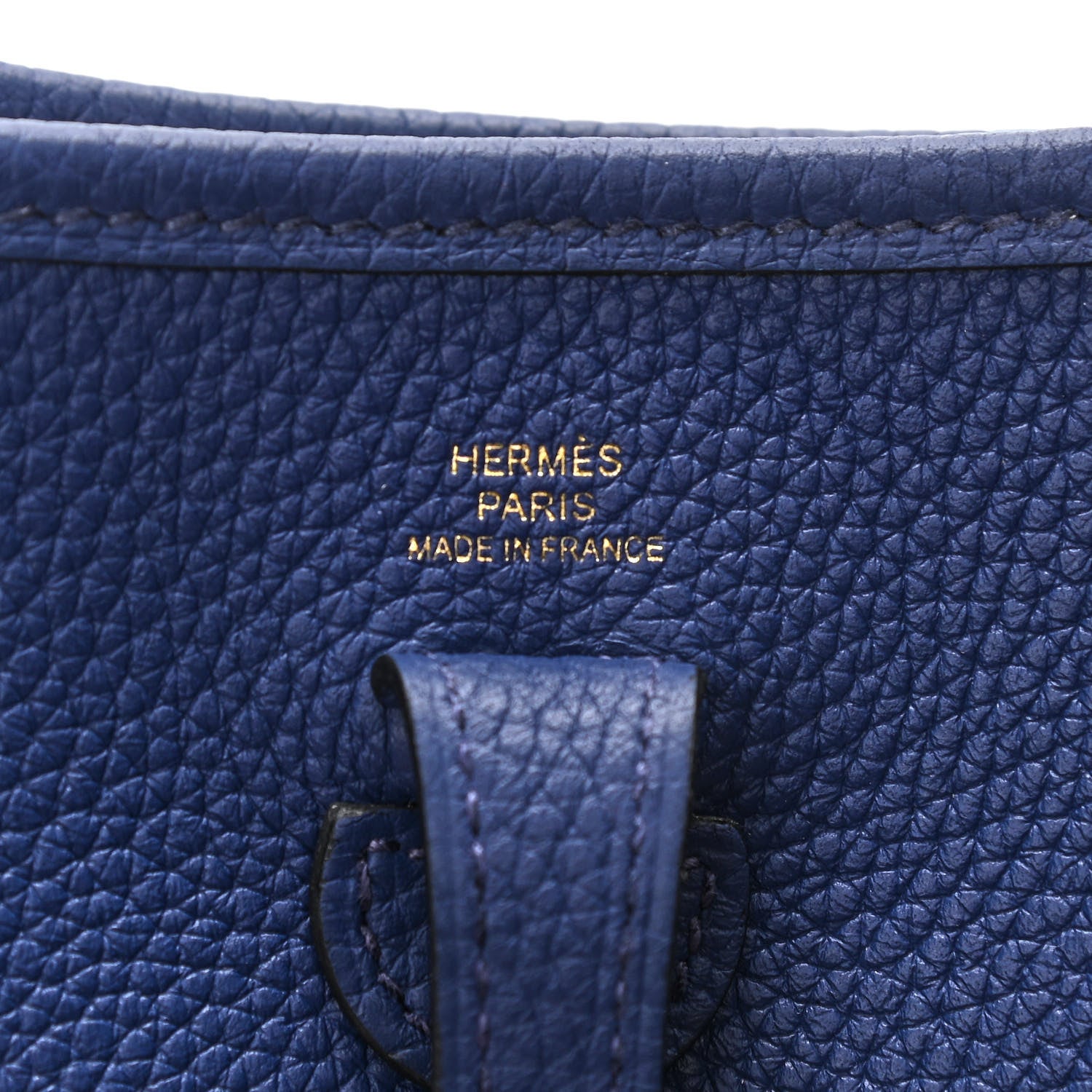 Hermes Taurillon Clemence Flipperball Sangle Evelyne TPM Bleu Saphir Black Bleu Saphir 6 of 11