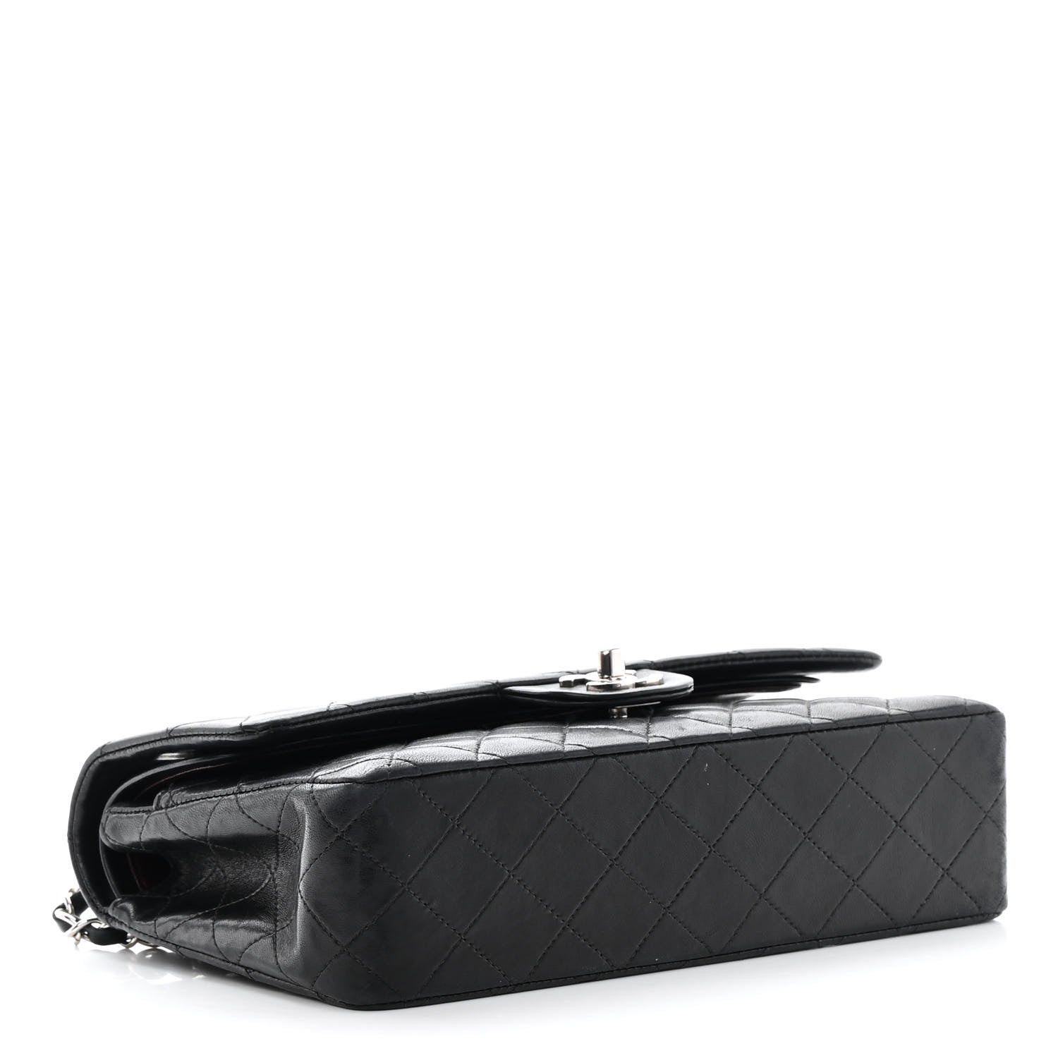 Chanel Lambskin Quilted Medium Double Flap Black 4 of 19