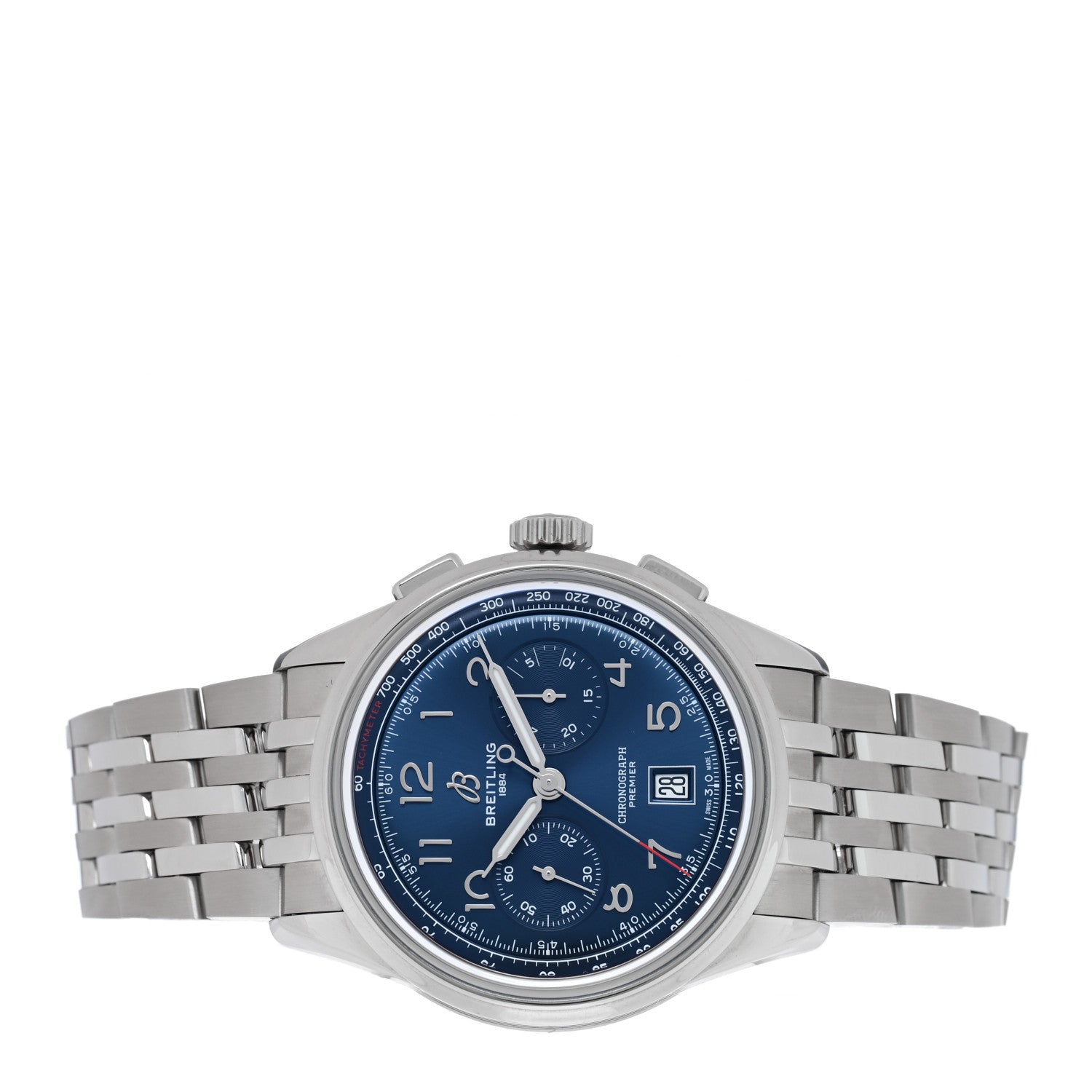 Breitling Stainless Steel 42mm Premier B01 Chronograph Automatic Watch Blue AB0145171C1A1 2 of 6