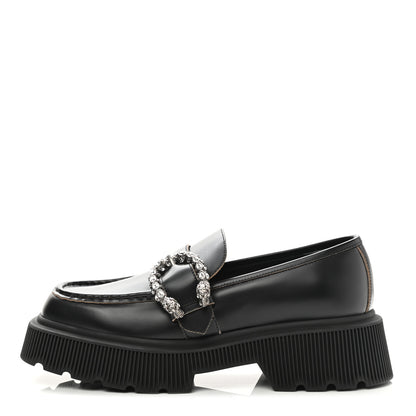 Gucci Cordovan Lux Dionysus Hunder Loafers 38.5 Black 1 of 9
