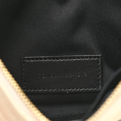 Saint Laurent Grain De Poudre Chevron Monogram Bill Pouch Crema Soft 7 of 7