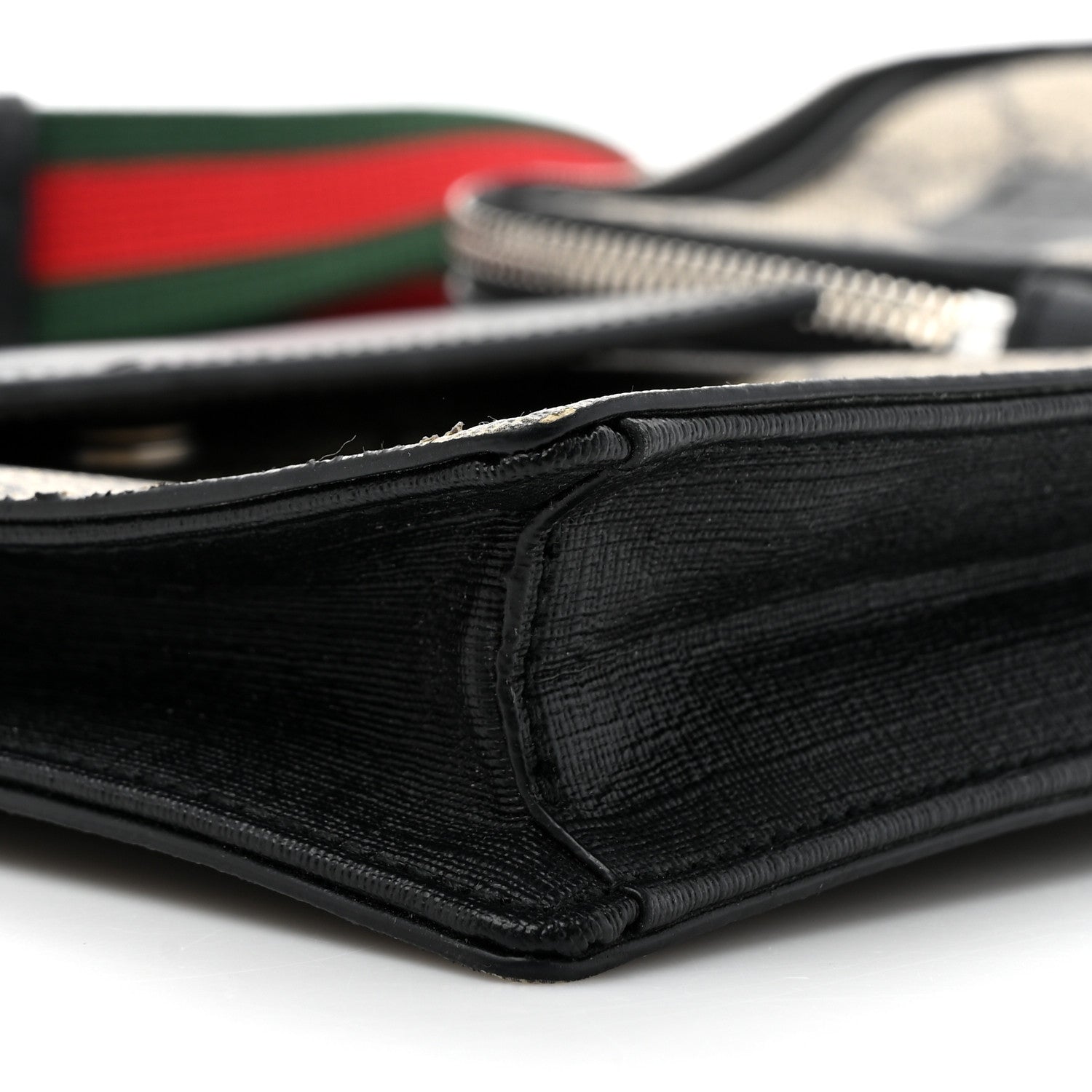 Gucci GG Supreme Monogram Web Belt Bag Black 13 of 16