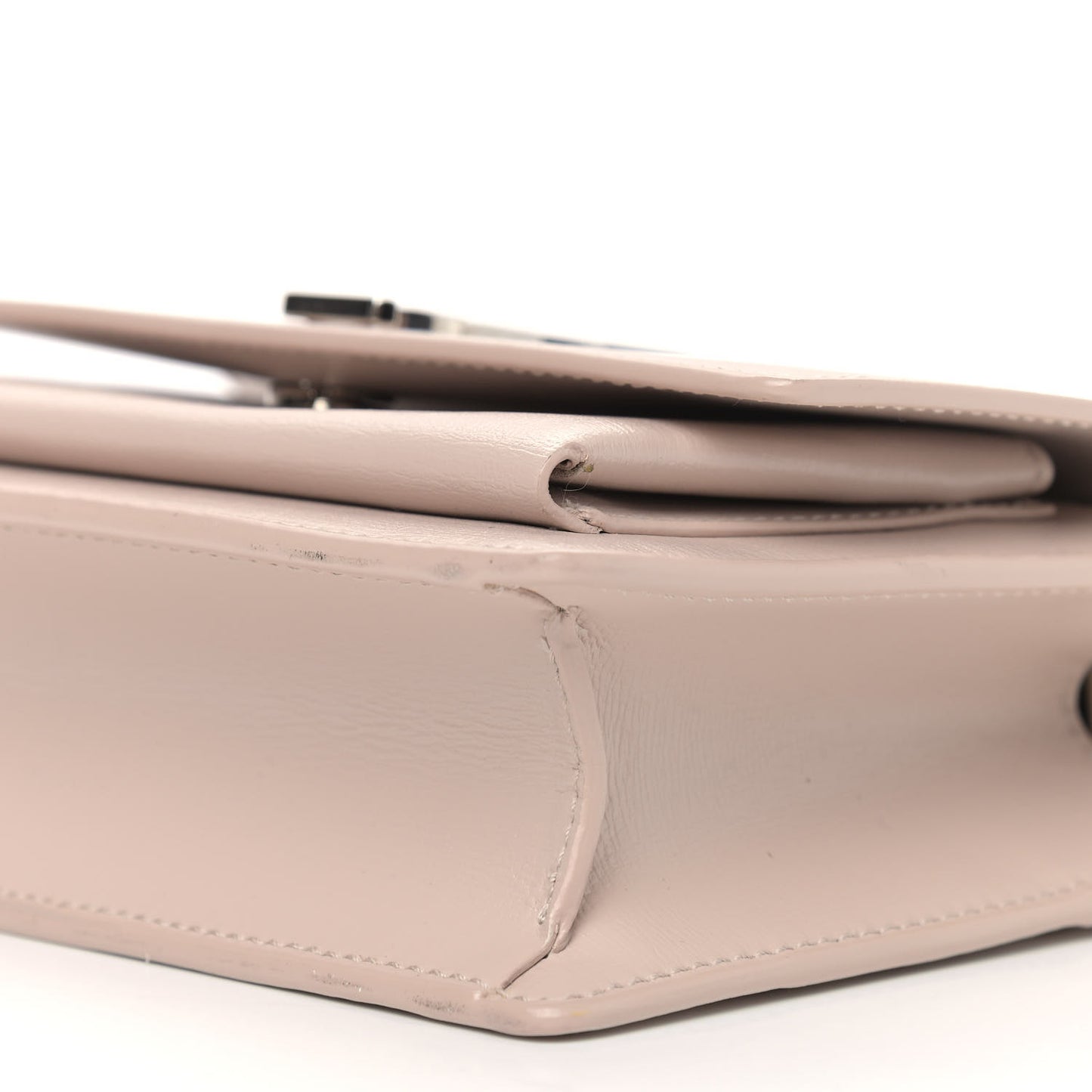 Calfskin Monogram Sunset Chain Wallet Light Pink