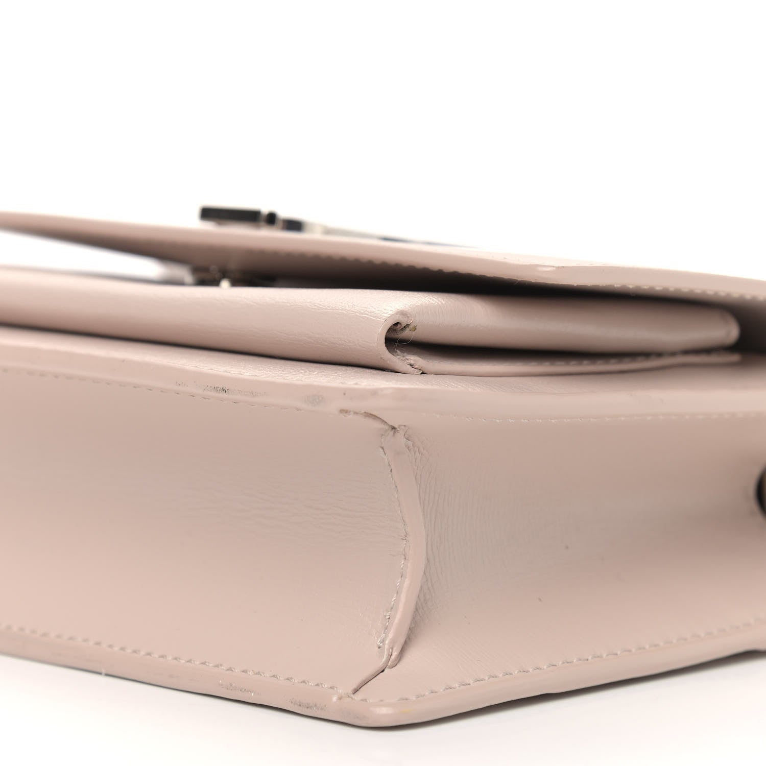 Saint Laurent Calfskin Monogram Sunset Chain Wallet Light Pink 10 of 10