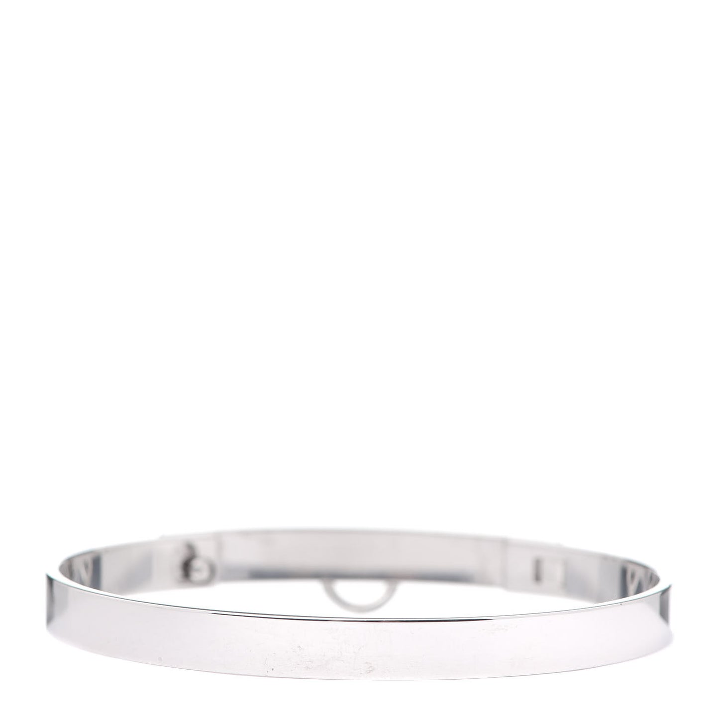 18K White Gold PM Collier De Chien Bracelet LG