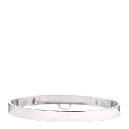 Hermes 18K White Gold PM Collier De Chien Bracelet LG 3 of 5