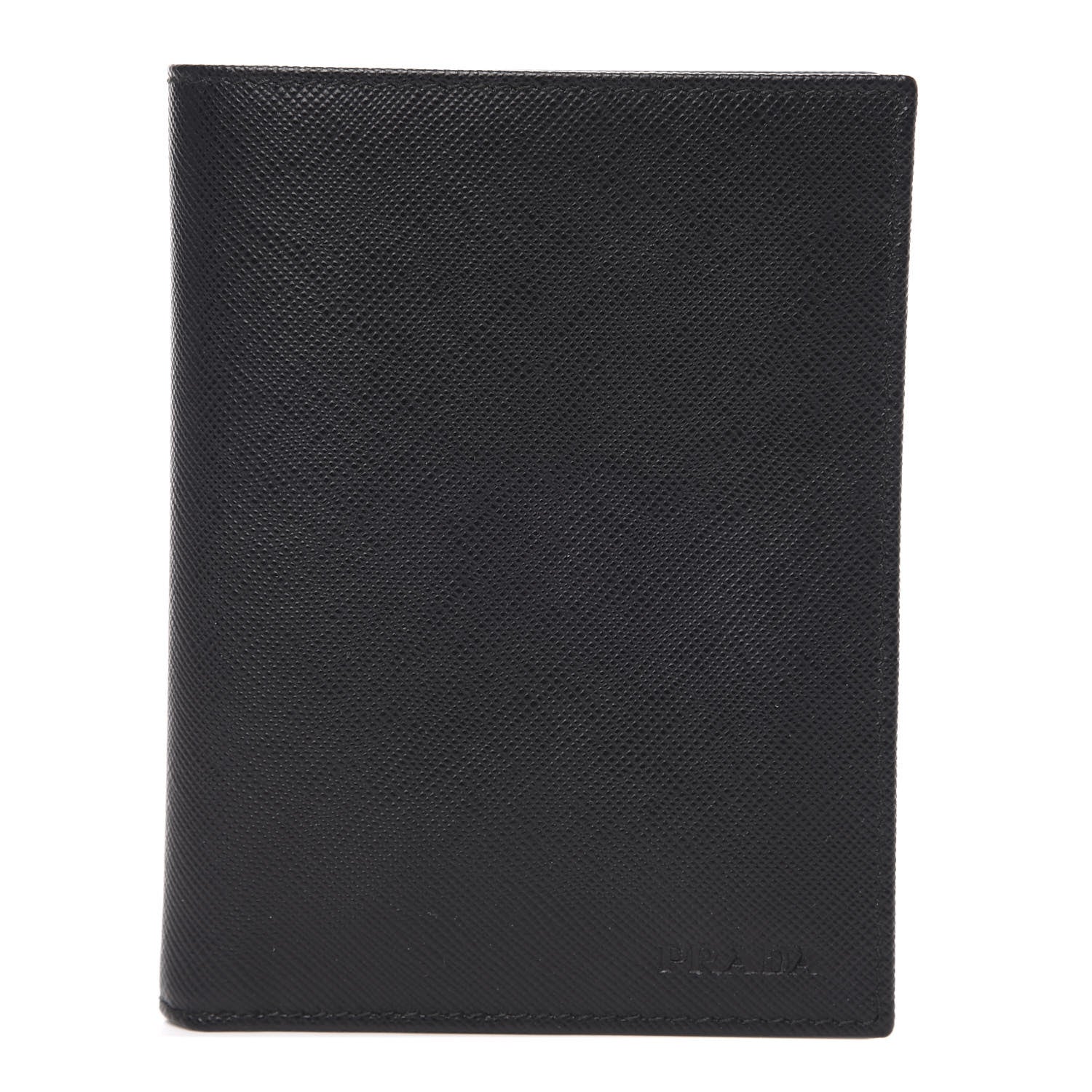 Prada Saffiano Bi-Fold Wallet Black 1 of 8