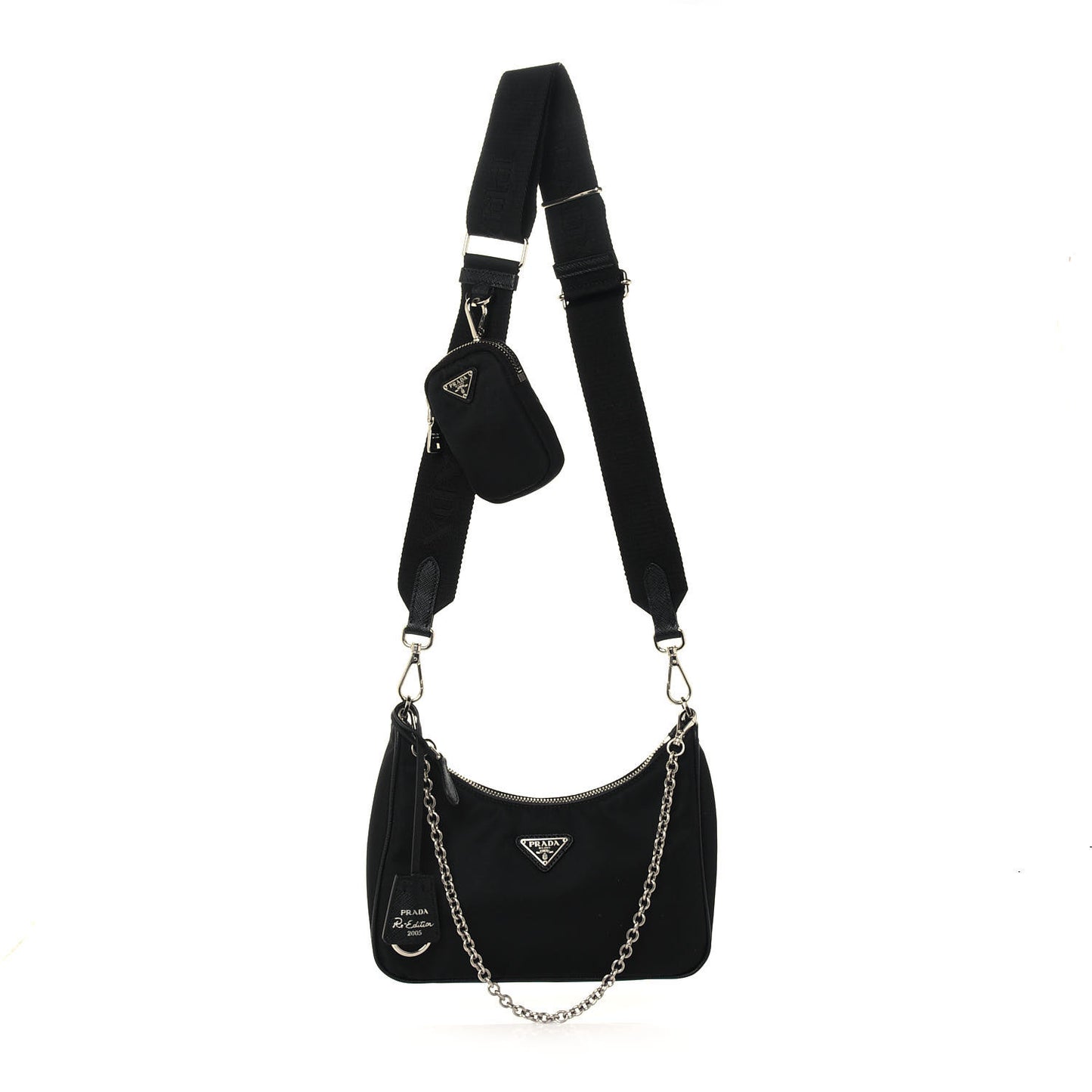 Nylon Re-Edition 2005 Shoulder Bag Black