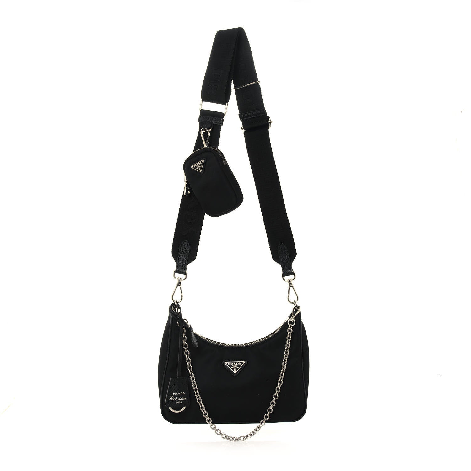 Prada Nylon Re-Edition 2005 Shoulder Bag Black 1 of 11